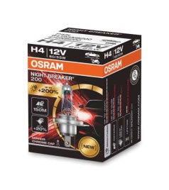 Osram  лампа H4 Night Breaker +200% 12V 60/55W 1шт   