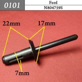 0101 Клипса пистон для Ford 6мм