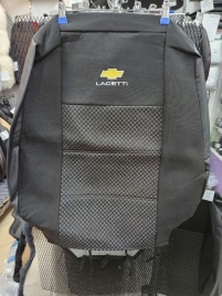 Авточехлы  Chevrolet Lacetti Лачетти Daewoo Gentra Дэу Джентра жаккард черный ЛОГО  