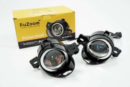 Ruzoom  Фары п/туманные 1 линза Nissan LED 50W 4800LM 6000K с ушами 2шт гарантия 6 мес   