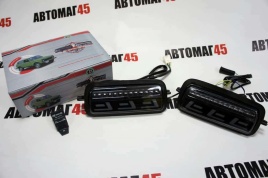 TLT  надфарники Нива 21214 урбан бронто легенд LED бегущий под LEXUS 2шт гарантия 6 мес   