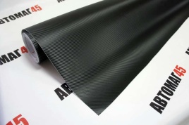 KSF  Автовинил 3D карбон мелкий черный 1м х 1,5м   