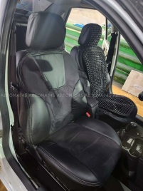 R.SPORT PLUS чехлы универсальные экокожа алькантара черный комплект   