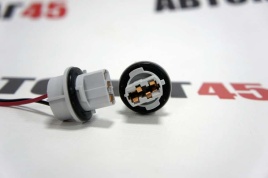 Разъем  T20 W21W 7440 1 контакт пластиковый поворотный с проводами   