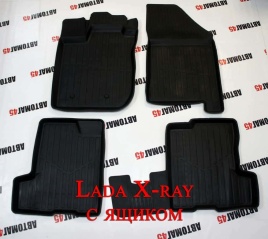 Коврики  в салон LADA X-Ray с ящиком TOP комплект 4шт   