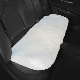 Накидка  задний ряд короткий ворс белый шерсть 60% 1шт   