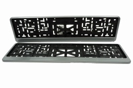 Skyway  рамка номерного знака с защелкой серая   