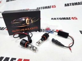 MYX светодиодные лампы LED линза 2шт H11 12В 32W 6000K 6000Lm с обманкой гар 8мес