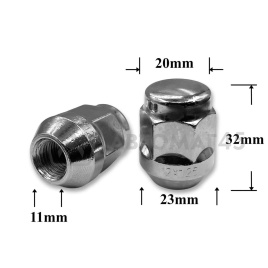 T0519 Гайка колесная иномарки М12*1,25*32 кл.21 конус закр. CH JN-204