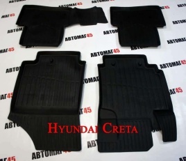 Коврики  в салон Hyundai Creta 1 2015-2021г комплект 4шт   