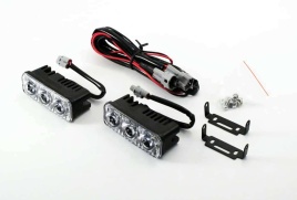 Вымпел  дневные ходовые огни 3 диода DRL-HT3-18W 2шт гарантия 6мес   