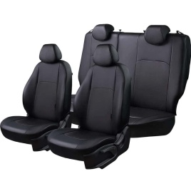 Авточехлы  Chevrolet Aveo Шевроле Авео 2005-2012г экокожа черная    