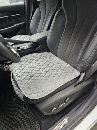 Maximal  Накидка на сиденье велюр серый с язычком 55 x 50 см 1шт   