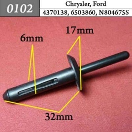 0102 Клипса пистон для Chrysler Ford 