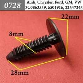 0728 Клипса пистон для Audi Chrysler Ford GM Volkswagen