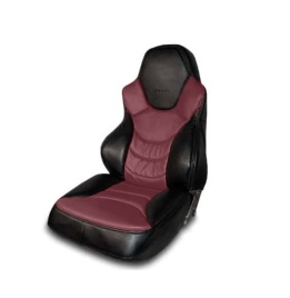 Динас  чехлы универсальные экокожа черный бордовый комплект   