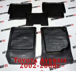 Коврики  в салон Toyota Avensis кузов Т250 2002-2008г комплект 4шт   