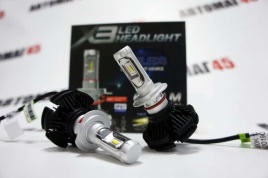 X3 чип  ZES LED 2шт H7 12В 50W 6500K 6000Lm с обманкой гарантия 1мес   