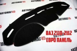 Накидка на панель ВАЗ 2110 только европанель синяя нить карпет 