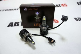 LTway  V3 светодиодные лампы LED 2шт H7 12В 30W 6000K 3900Lm с обманкой гарантия 5мес   