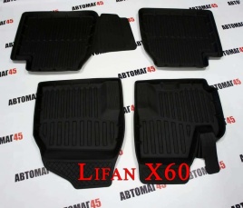 Коврики  в салон Lifan X60 комплект 4шт   