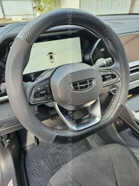 Maximal  оплетка руля экокожа перфорация + карбон черная скошенный руль размер 37-39см D-11BL-DBL 