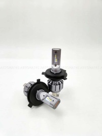 K8 лампы LED 2шт H4 12В 30W 6000K 3000Lm гарантия 5мес   