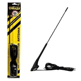 Триада-ВА 63-01  антенна наружная врезная поворотная прямой пруток 40см   
