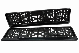 Skyway  рамка номерного знака с защелкой черная   