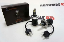 LTway  V3 светодиодные лампы LED 2шт H4 12В 30W 6000K 3900Lm с обманкой гарантия 5мес   