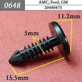 0648 Клипса пистон для AMC Ford GM