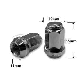 T0529 Гайка колесная иномарки М12*1,5*35 кл.17 конус закр. CH JN-208