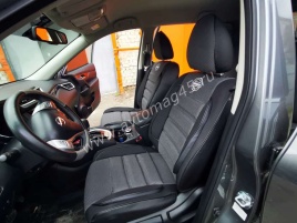 Авточехлы  Nissan X-Trail Ниссан Х-Трейл 2013-2022г кузов T32 жаккард серый Ижевск  