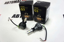 Allroad Q3  светодиодные лампы LED 2шт H3 12В 20W 6000K 3600Lm гарантия 1мес   
