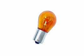 Narva  лампа PY21W 12V 1 контакт металлический цоколь желтая   