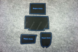 Коврики в ниши ВАЗ 2113 2114 2115 синие буквы 4пр.