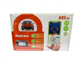 StarLine  A93 V2 ECO 2Can+2Lin сигнализация 1 брелок автозапуск двусторонняя связь сирена гар 1 год