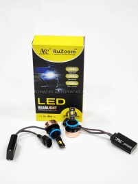 Ruzoom V80 LED 2шт H7 10-16В 90W 6000K 9000Lm с обманкой гарантия 6мес   