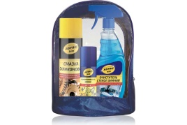 Астрохим набор подарочный 3 пр очиститель стекол зимний смазка силиконовая размораживатель замков