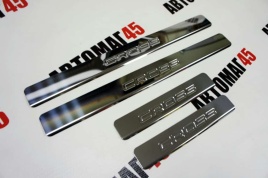 LIDER  Накладки на пороги  Лада Vesta Веста SW Cross NG 4 шт нержавейка   