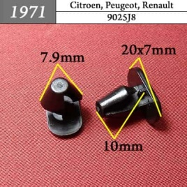 1971 Клипса пистон для Citroen Peugeot Renault
