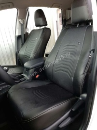Авточехлы  Toyota RAV4 Тойота Рав4 2012-2019г XA40 экокожа черная Maximal Vip   