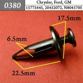 0380 Клипса пистон для Chrysler Ford GM 
