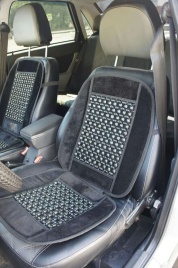 Autоvirazh  накидка на сиденье шариковый массажер черная   