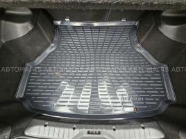 Rezkon коврик в багажник пластик Lada 2191 Granta Лада Гранта лифтбэк 2013-2026г  
