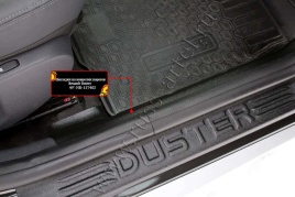 Русская Артель  Накладки на ковролин порогов Renault Duster 2015-2021г 1пок-е рестайл Terrano 14-22г