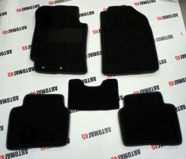 Seintex  коврики в салон 3D ворс Kia Rio с 2017г Hyundai Solais с 2017г комплект черный 5шт  