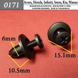 0171 Клипса пистон для Acura Honda Infiniti Isuzu Kia Nissan  