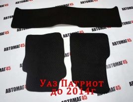 EVA ЭВА  коврики в салон УАЗ Patriot Патриот 2005-2014г черные рисунок ромб комплект 5шт   