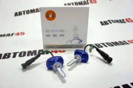 SVS S1  plus чип CSP LED 2шт H27 12В 30W 5000К 4000Lm с обманкой гарантия 5 мес   